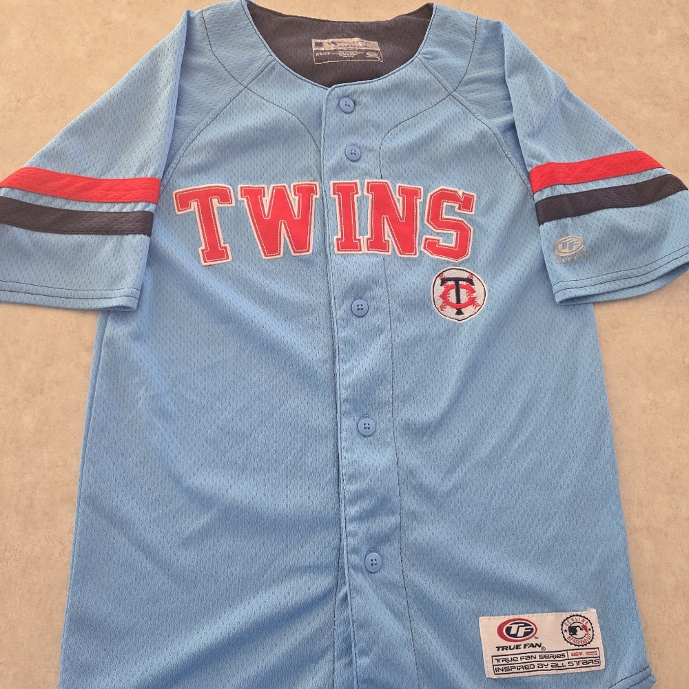 Twins Kids Light Blue Jersey by True Fan